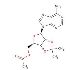 5&prime;-Acetyl-2&prime;,3&prime;-isopropylidene Adenosine (CAS 15888-38-7) - chemical structure image