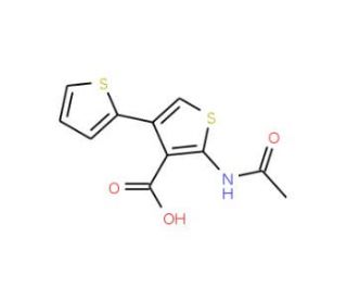 5&prime;-Acetylamino-[2,3&prime;]bithiophenyl-4&prime;-carboxylic acid - chemical structure image