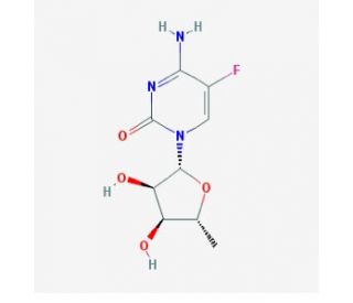 5&prime;-Deoxy-5-fluorocytidine (CAS 66335-38-4) - chemical structure image