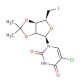 5′-Deoxy-5′-iodo-2′,3′-O-isopropylidene-5-chlorouridine (CAS 94048-47-2) - chemical structure image