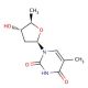 5'-Deoxythymidine 的分子结构, CAS编号: 3458-14-8 5′-Deoxythymidine (CAS 3458-14-8) - chemical structure image