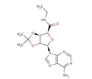 5&prime;-Ethylcarboxamido-2&prime;,3&prime;-isopropylidene Adenosine (CAS 39491-53-7) - chemical structure image