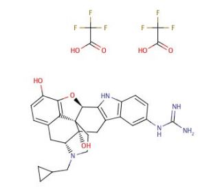5&prime;-Guanidinonaltrindole di(trifluoroacetate) (CAS 219655-57-9) - chemical structure image