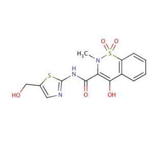 5&prime;-Hydroxy Meloxicam (CAS 130262-92-9) - chemical structure image