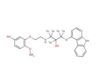 5&prime;-Hydroxyphenylcarvedilol-d5 - chemical structure image