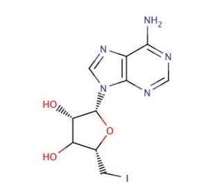 5&prime;-Iodo-5&prime;-deoxy Adenosine (CAS 4099-81-4) - chemical structure image