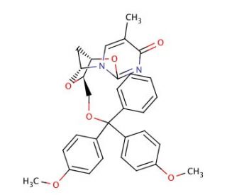 5&prime;-O-(4,4&prime;-Dimethoxytrityl)-2,3&prime;-anhydrothymidine (CAS 191474-13-2) - chemical structure image