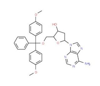 5&prime;-O-(4,4&prime;-Dimethoxytrityl)-2&prime;-deoxyadenosine (CAS 17331-22-5) - chemical structure image