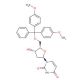 5′-O-(4,4′-Dimethoxytrityl)-2′-deoxyuridine (CAS 23669-79-6) - chemical structure image