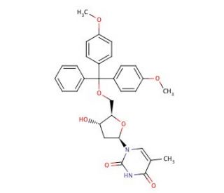 5&prime;-O-(4,4&prime;-Dimethoxytrityl)-3&prime;-&beta;-hydroxythymidine (CAS 112501-53-8) - chemical structure image