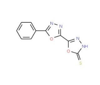 5&prime;-phenyl-2,2&prime;-bi-1,3,4-oxadiazole-5-thiol - chemical structure image