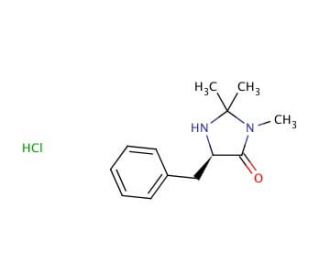 (5R)-(&plus;)-2,2,3-Trimethyl-5-benzyl-4-imidazolidinone monohydrochloride (CAS 323196-43-6) - chemical structure image