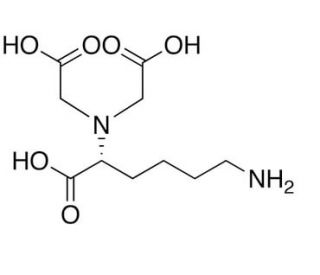 (5S)-N-(5-Amino-1-carboxypentyl)iminodiacetic Acid (CAS 113231-05-3) - chemical structure image