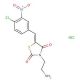 (5Z)-3-(2-aminoethyl)-5-(4-chloro-3-nitrobenzylidene)-1,3-thiazolidine-2,4-dione hydrochloride - chemical structure image