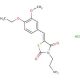 (5Z)-3-(2-aminoethyl)-5-(4-ethoxy-3-methoxybenzylidene)-1,3-thiazolidine-2,4-dione hydrochloride - chemical structure image