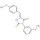 (5Z)-5-(4-methoxybenzylidene)-3-(3-methoxyphenyl)-2-thioxoimidazolidin-4-one - chemical structure image