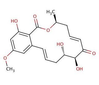 (5Z)-7-Oxozeaenol (CAS 253863-19-3) - chemical structure image