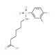 6-{[(3,4-difluorophenyl)sulfonyl]amino}hexanoic acid - chemical structure image