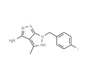 6-[(4-fluorophenyl)methyl]-4-methyl-1H,6H-[1,2]diazolo[3,4-c]pyrazol-3-amine - chemical structure image