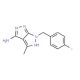 6-[(4-fluorophenyl)methyl]-4-methyl-1H,6H-[1,2]diazolo[3,4-c]pyrazol-3-amine - chemical structure image