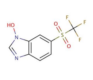 6-[(trifluoromethyl)sulfonyl]-1H-benzimidazol-1-ol - chemical structure image