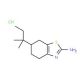 6-(1,1-Dimethyl-propyl)-4,5,6,7-tetrahydro-benzothiazol-2-ylamine hydrochloride - chemical structure image
