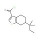 6-(1,1-dimethylpropyl)-4,5,6,7-tetrahydro-1-benzothiophene-3-carbonyl chloride - chemical structure image