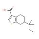 6-(1,1-Dimethylpropyl)-4,5,6,7-tetrahydro-1-benzothiophene-3-carboxylic acid - chemical structure image