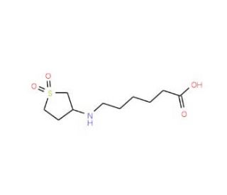 6-(1,1-Dioxotetrahydro-1lambda*6*-thiophen-3-yl-amino)hexanoic acid - chemical structure image