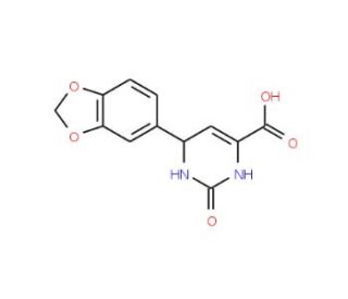 6-(1,3-Benzodioxol-5-yl)-2-oxo-1,2,3,6-tetrahydro-4-pyrimidine carboxylic acid - chemical structure image