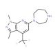6-(1,4-Diazepan-1-yl)-1,3-dimethyl-4-(trifluoromethyl)-1H-pyrazolo[3,4-b]pyridine - chemical structure image