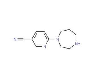 6-(1,4-Diazepan-1-yl)nicotinonitrile (CAS 683274-59-1) - chemical structure image
