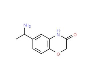 6-(1-aminoethyl)-2H-1,4-benzoxazin-3(4H)-one (CAS 159459-52-6) - chemical structure image