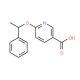 6-(1-phenylethoxy)pyridine-3-carboxylic acid - chemical structure image