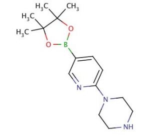 6-(1-Piperazinyl)pyridine-3-boronic acid pinacol ester (CAS 871125-86-9) - chemical structure image