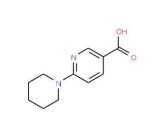 6-(1-Piperidinyl)pyridine-3-carboxylic acid (CAS 120800-50-2) - chemical structure image