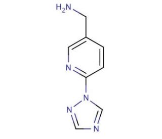 [6-(1H-1,2,4-triazol-1-yl)pyridin-3-yl]methylamine - chemical structure image