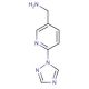 [6-(1H-1,2,4-triazol-1-yl)pyridin-3-yl]methylamine - chemical structure image