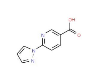 6-(1H-pyrazol-1-yl)nicotinic acid (CAS 253315-22-9) - chemical structure image