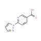 6-(1H-pyrazol-1-yl)nicotinic acid (CAS 253315-22-9) - chemical structure image