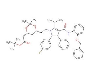 (6-{2-[3-(2-Benzyloxy-phenylcarbamoyl)-5-(4-fluoro-phenyl)-2-isopropyl-4-phenyl-pyrrol-1-yl]-ethyl}-2,2-dimethyl-[1,3]-dioxan