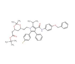 (6-{2-[3-(4-Benzyloxy-phenylcarbamoyl)-5-(4-fluoro-phenyl)-2-isopropyl-4-phenyl-pyrrol-1-yl]-ethyl}-2,2-dimethyl-[1,3]-dioxan