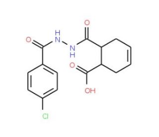 6-{[2-(4-Chlorobenzoyl)hydrazino]carbonyl}-3-cyclohexene-1-carboxylic acid - chemical structure image