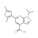 6-(2,5-dimethyl-3-furyl)-1-isopropyl-1H-pyrazolo[3,4-b]pyridine-4-carboxylic acid - chemical structure image