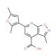 6-(2,5-dimethyl-3-furyl)-3-methylisoxazolo[5,4-b]pyridine-4-carboxylic acid - chemical structure image
