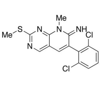 6-(2,6-Dichlorophenyl)-8-methyl-2-(methylthio)pyrido[2,3-d]pyrimidin-7(8H)-imine (CAS 185039-29-6) - chemical structure image