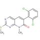 6-(2,6-Dichlorophenyl)-8-methyl-2-(methylthio)pyrido[2,3-d]pyrimidin-7(8H)-one (CAS 185039-46-7) - chemical structure image