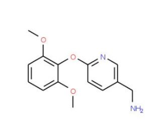 [6-(2,6-dimethoxyphenoxy)pyridin-3-yl]methanamine - chemical structure image