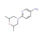 6-(2,6-dimethylmorpholin-4-yl)pyridin-3-amine - chemical structure image