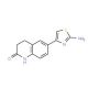 6-(2-amino-1,3-thiazol-4-yl)-3,4-dihydroquinolin-2(1H)-one - chemical structure image